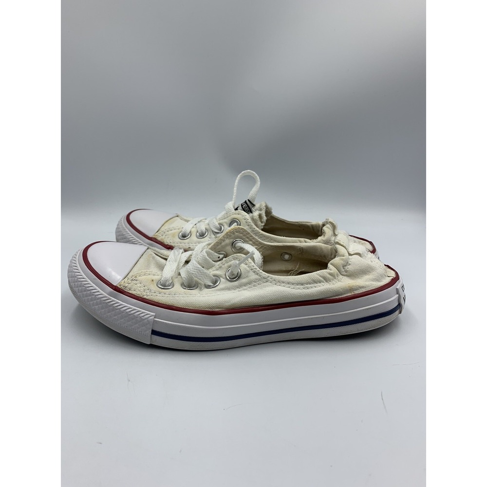Converse Chuck Taylor Women's Shoreline Sneaker Size 6 White SlipOn Low Top Shoe